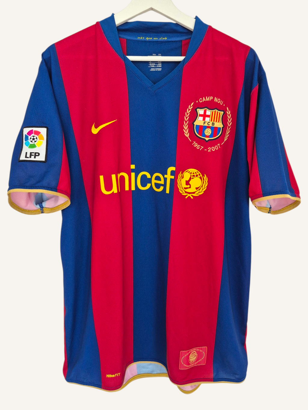 FC Barcelona 2007-2008 Messi Anniversary Home Shirt (XL)