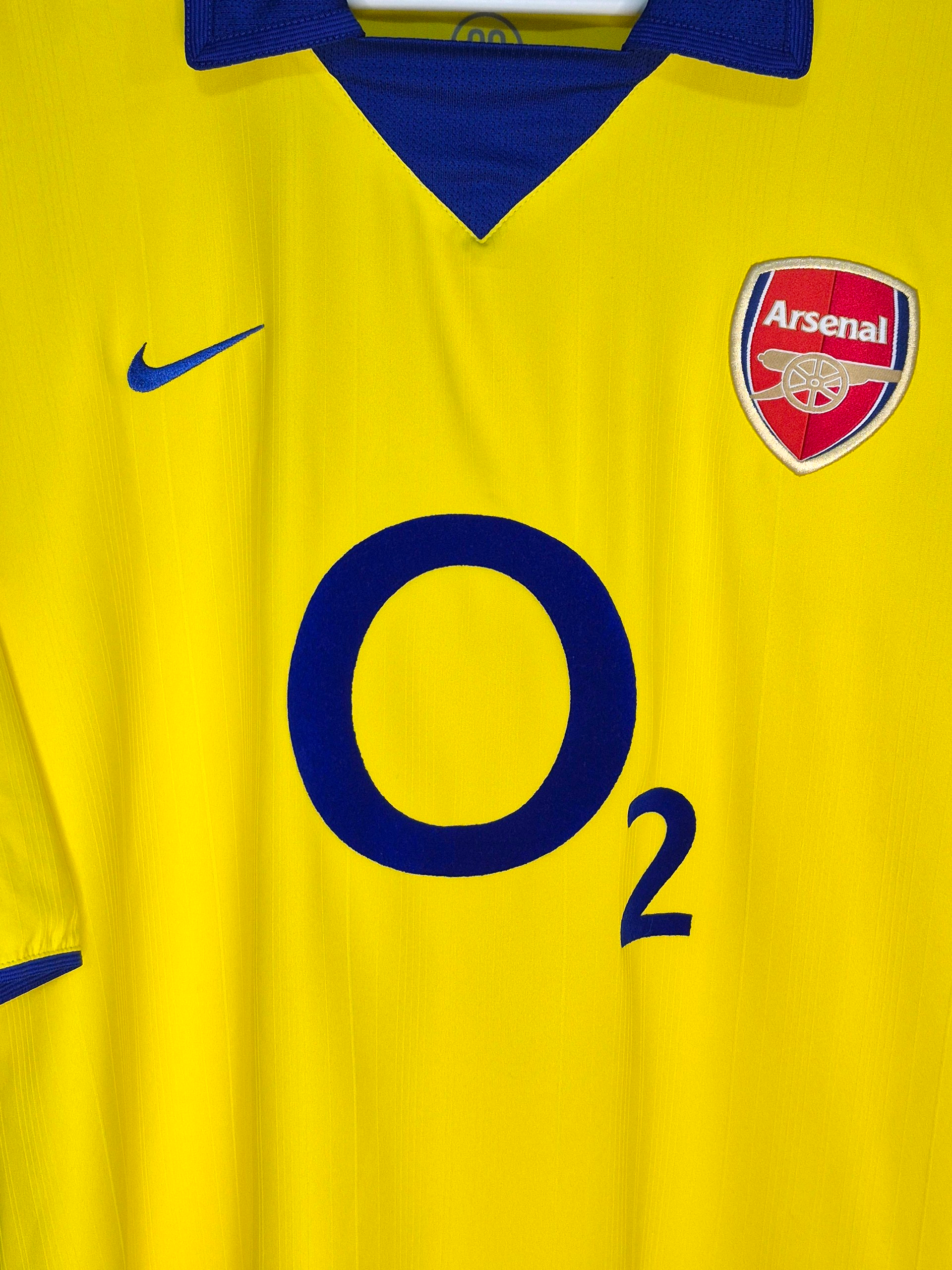Arsenal FC 2003-2004 Henry Away Shirt (XL)