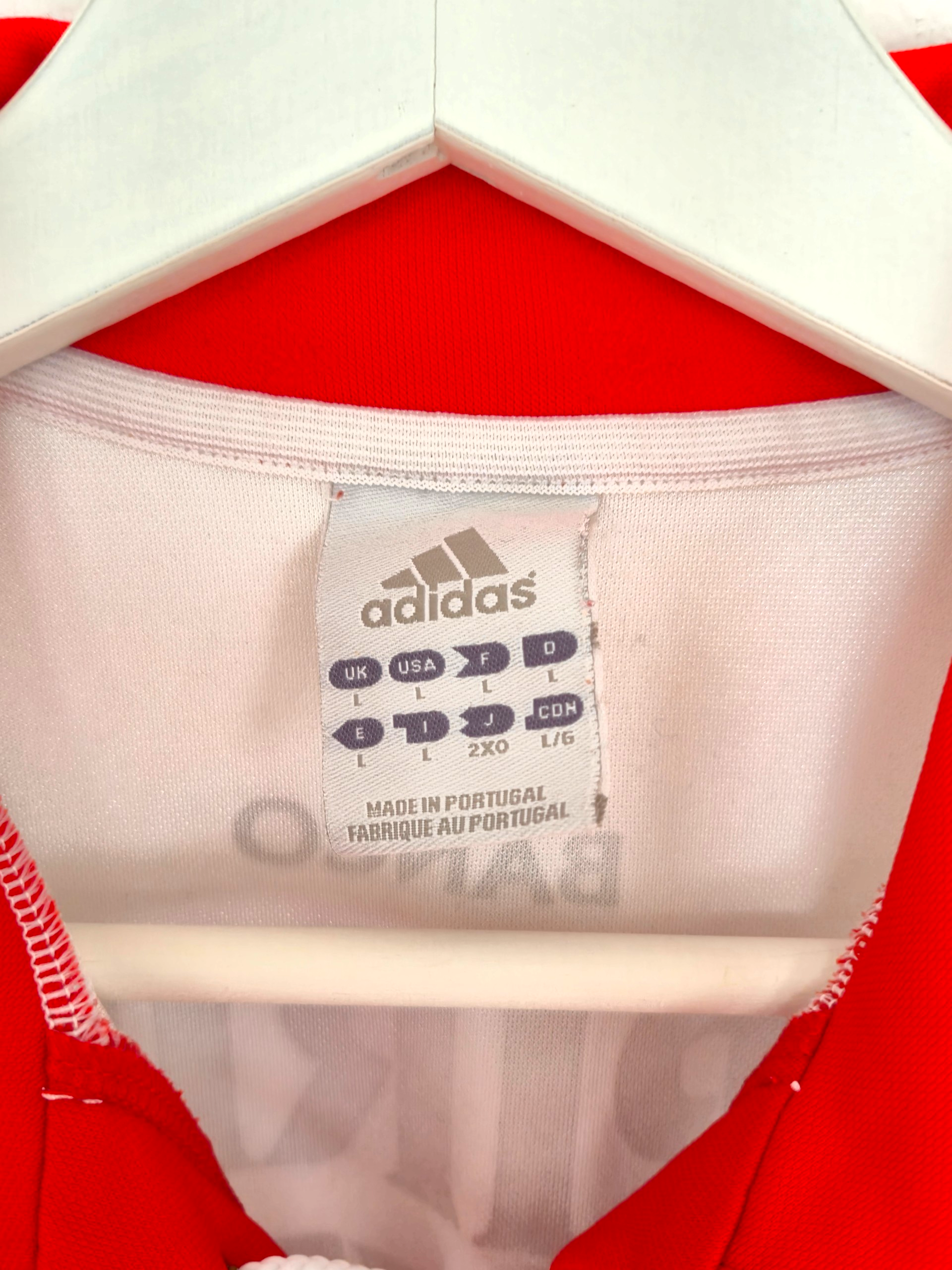 Benfica Lisbon 2003-2004 Fehér Anniversary Away Shirt (L)