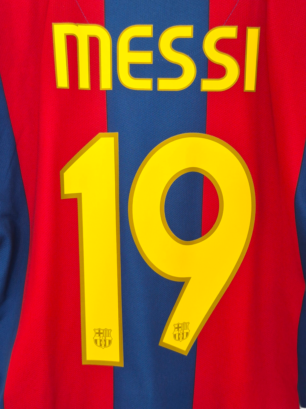 FC Barcelona 2007-2008 Messi Anniversary Home Shirt (XL)