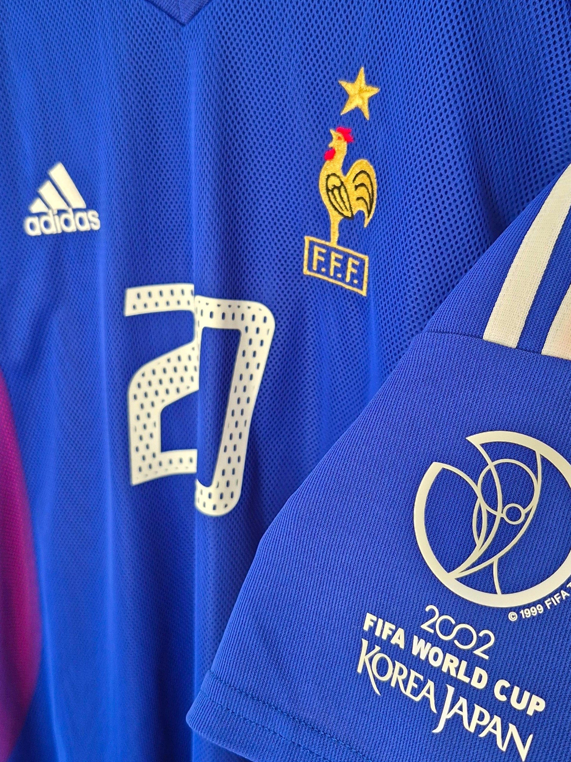 France World Cup 2002 Trezeguet Home Shirt (XXL)