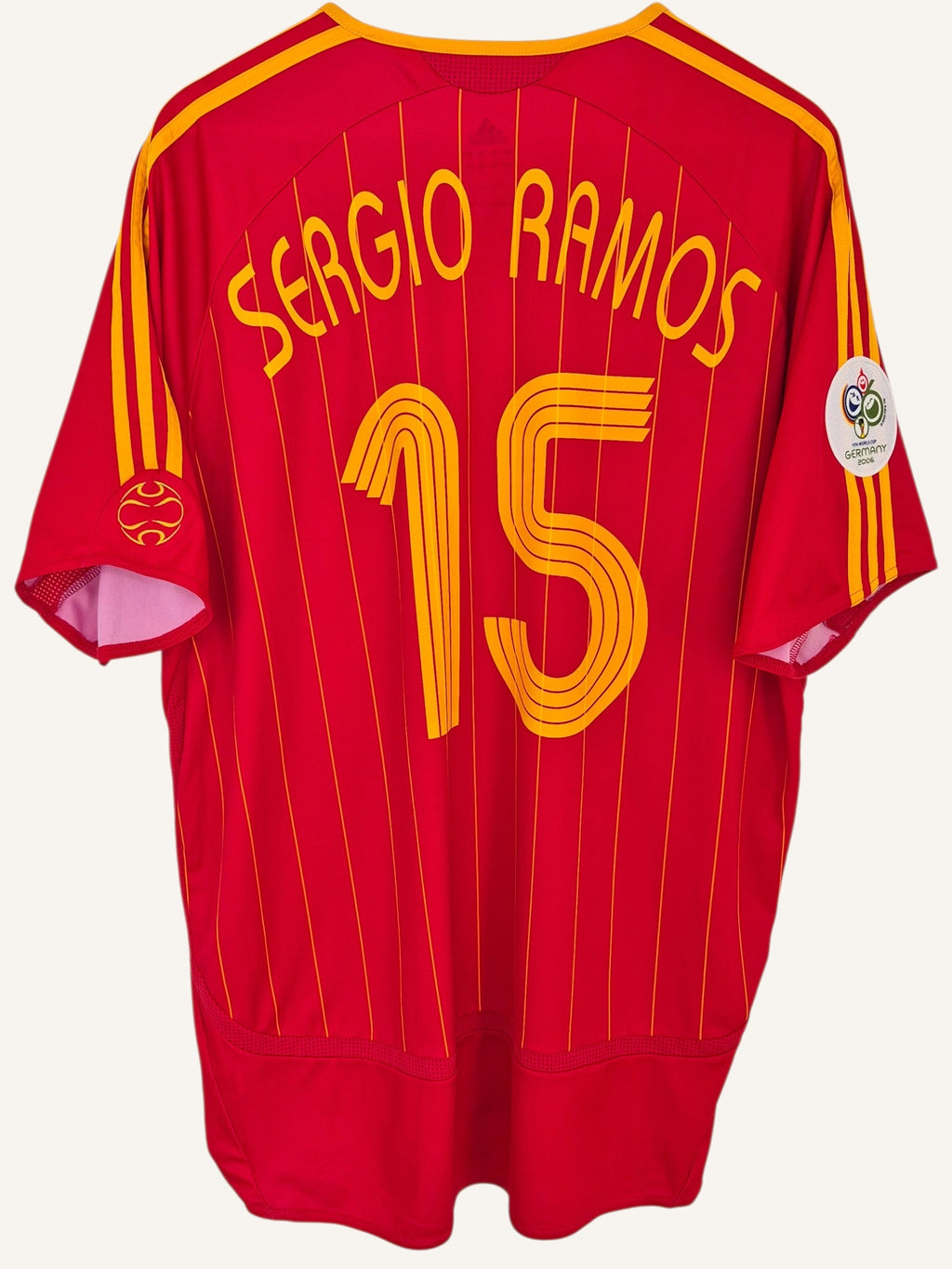 Spain 2006 Sergio Ramos World Cup Home Shirt (XL)