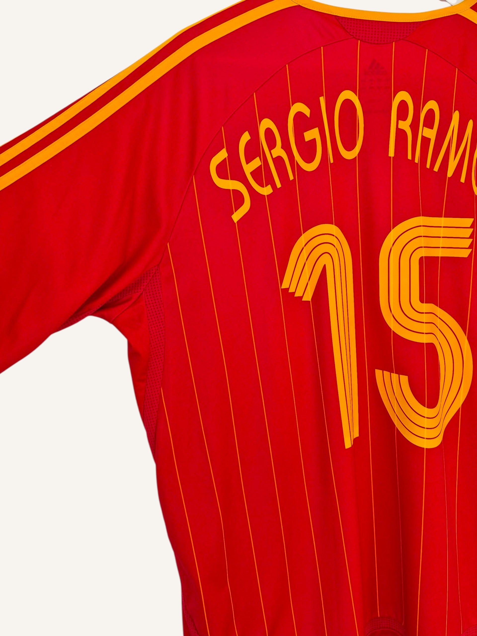 Spain 2006 Sergio Ramos World Cup Home Shirt (XL)