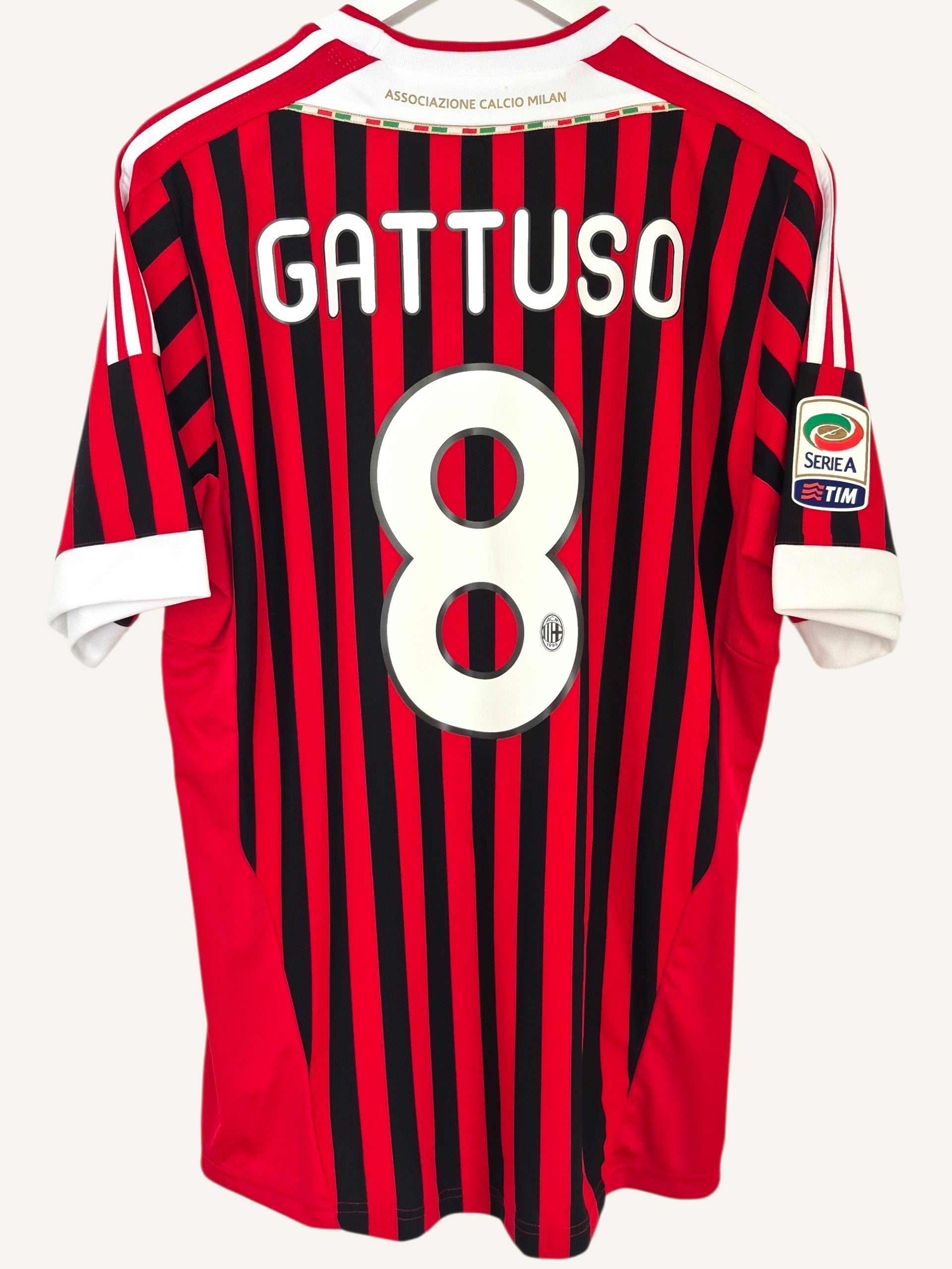 AC Milan 2011-2012 Gattuso Home Shirt (L)