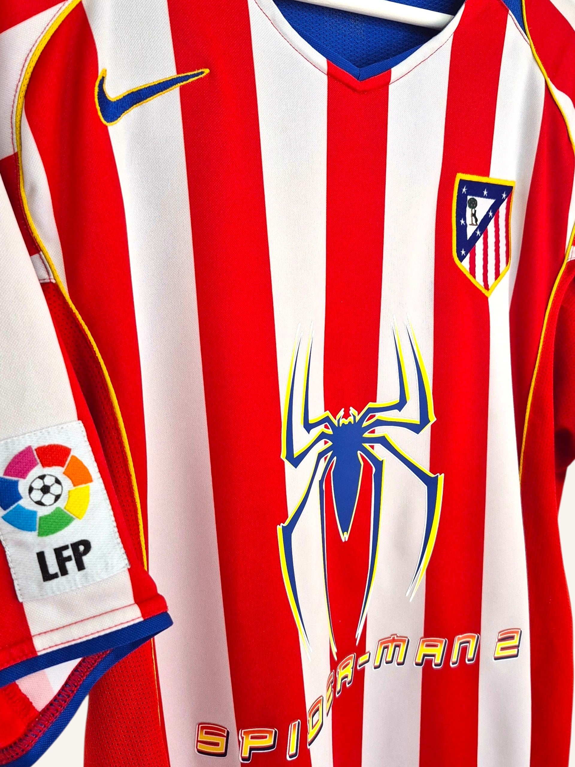 Atletico Madrid 2004-2005 Torres Home Shirt Spider-Man 2 (M)