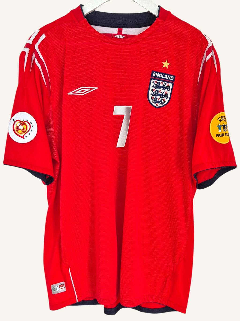 England Euro 2004 Beckham Away Shirt (XL)