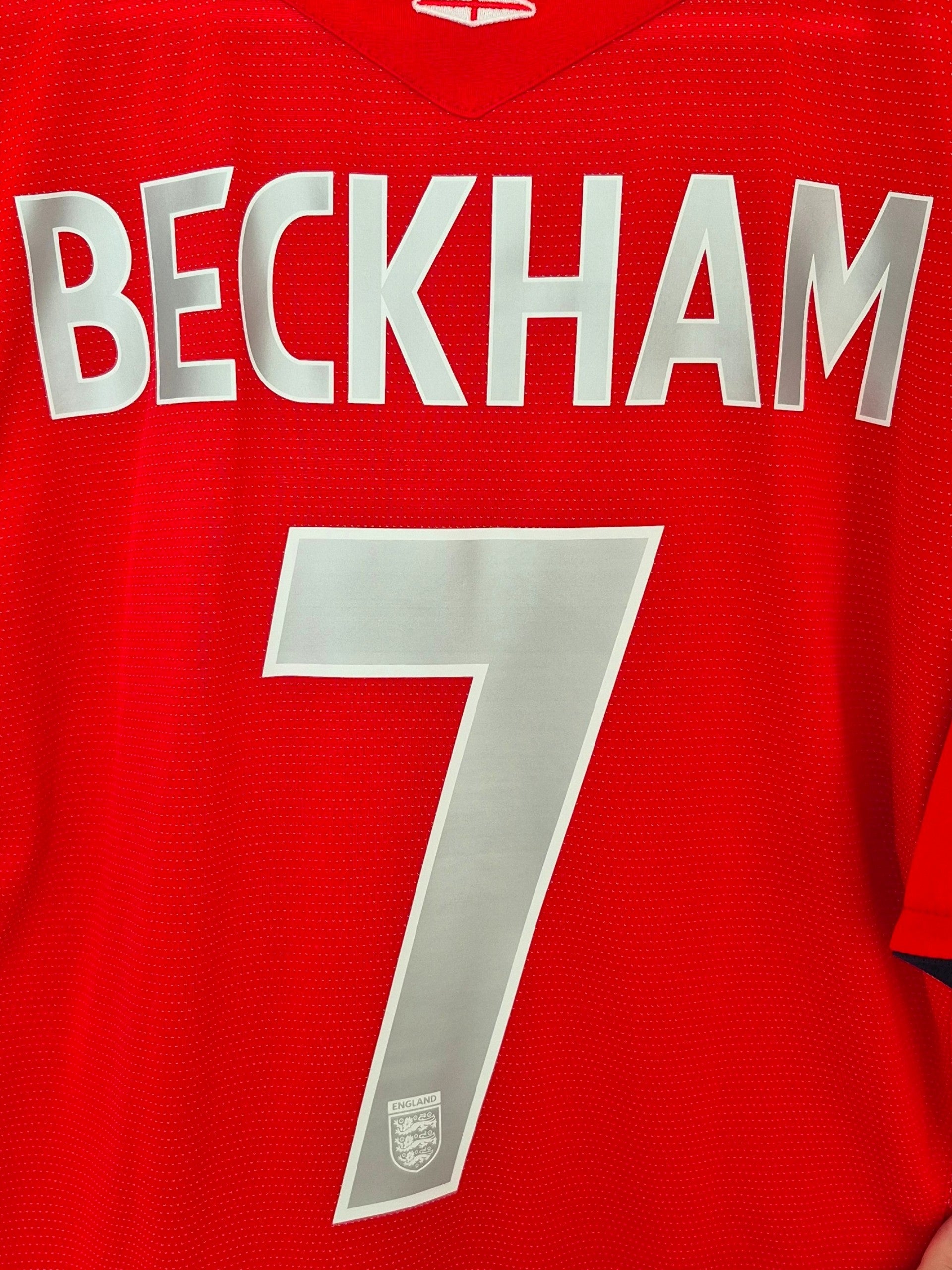 England Euro 2004 Beckham Away Shirt (XL)