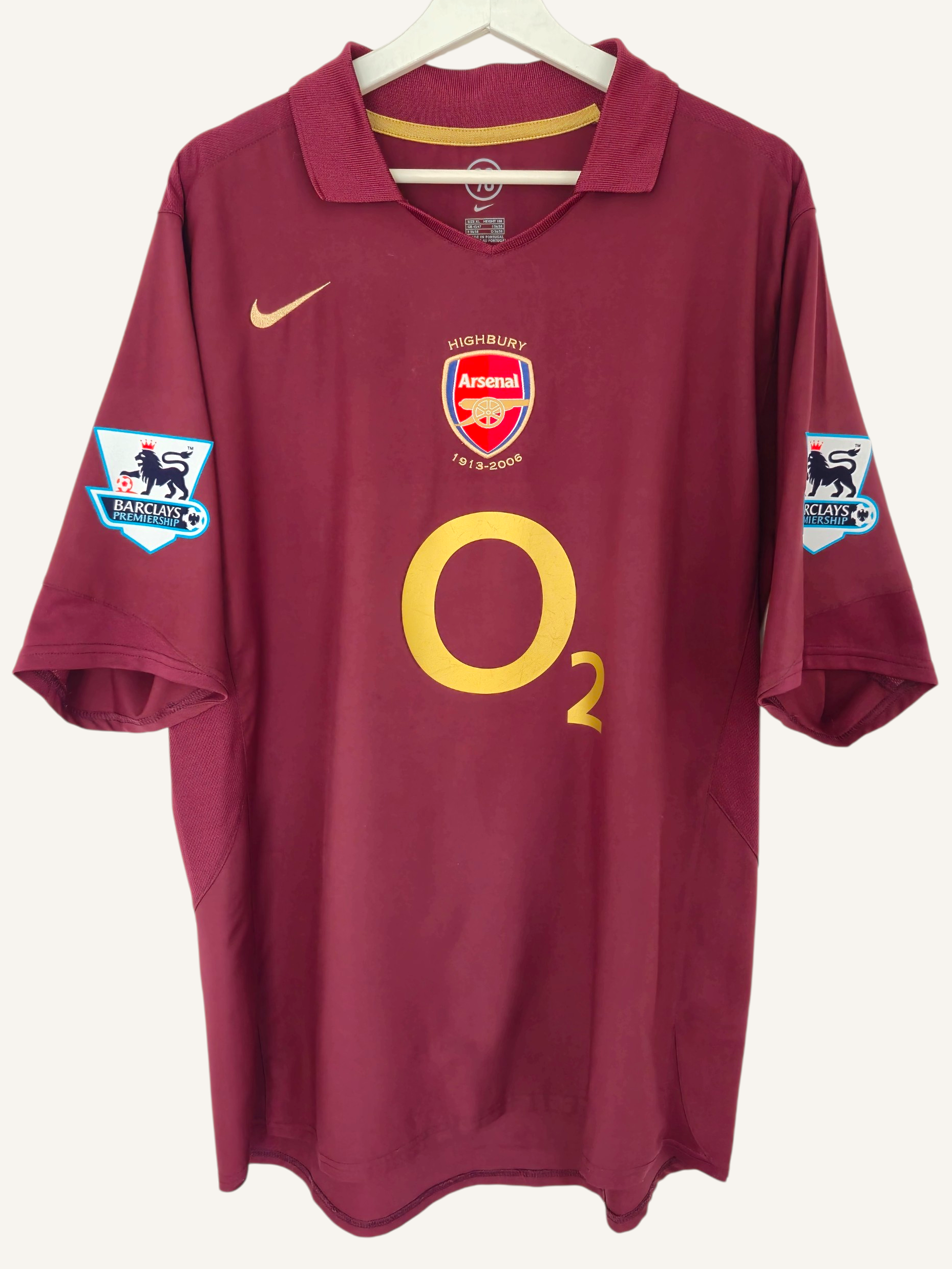 Arsenal FC 2005-2006 Henry Highbury Home Shirt (XL)