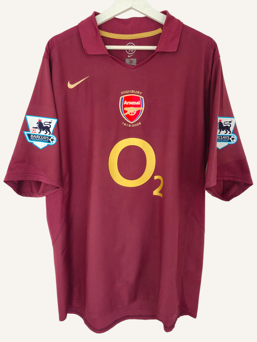 Arsenal FC 2005-2006 Henry Highbury Home Shirt (XL)