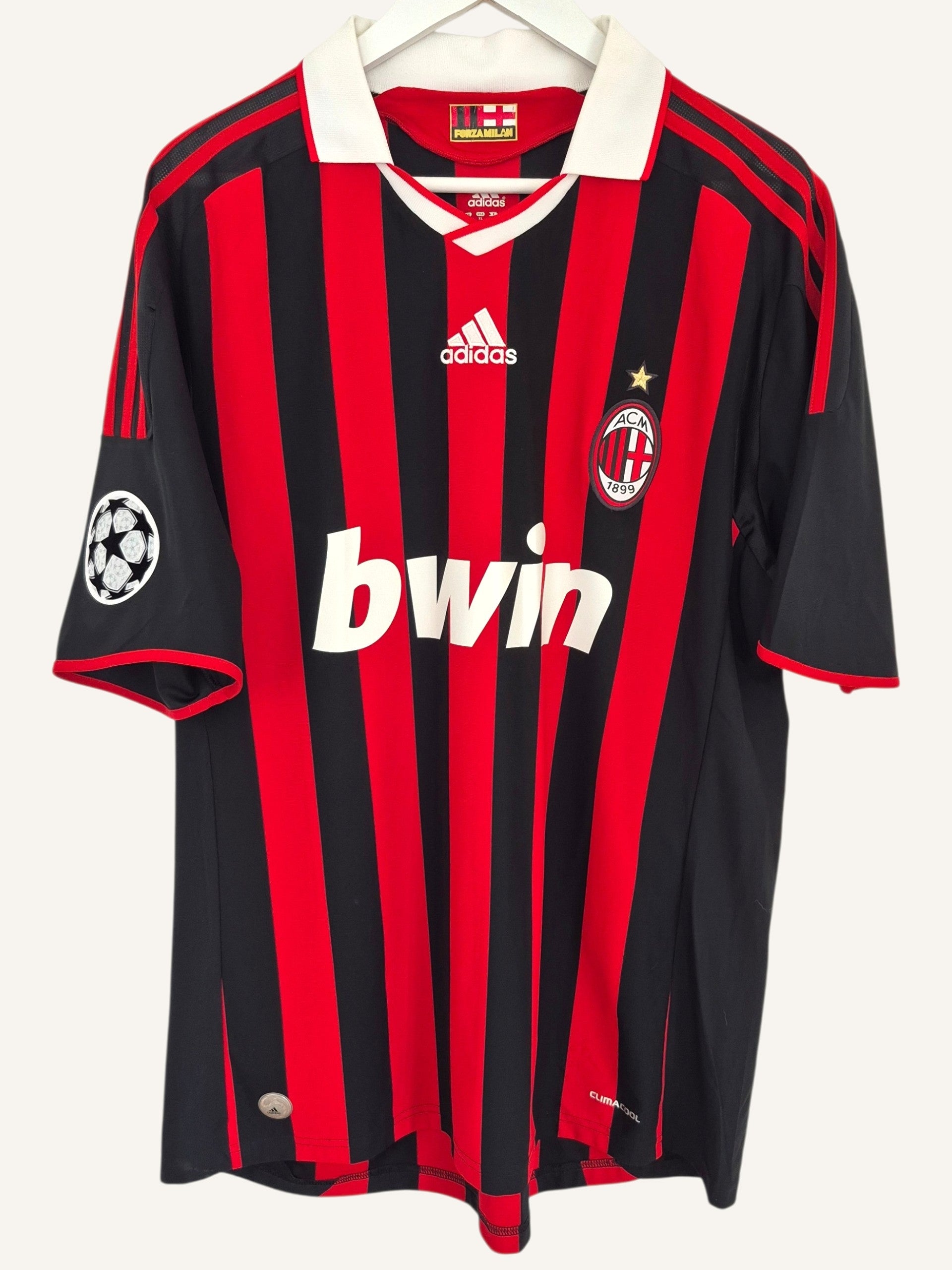 AC Milan 2009-2010 Ronaldinho Home Shirt (XL)