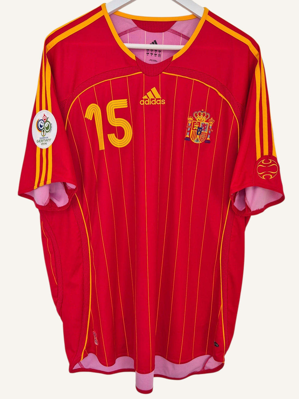 Spain 2006 Sergio Ramos World Cup Home Shirt (XL)