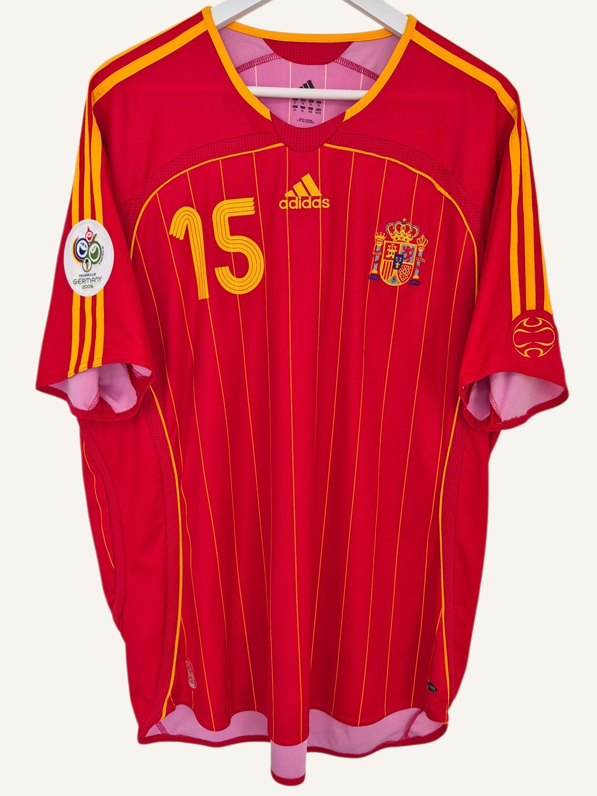 Spain 2006 Sergio Ramos World Cup Home Shirt (XL)
