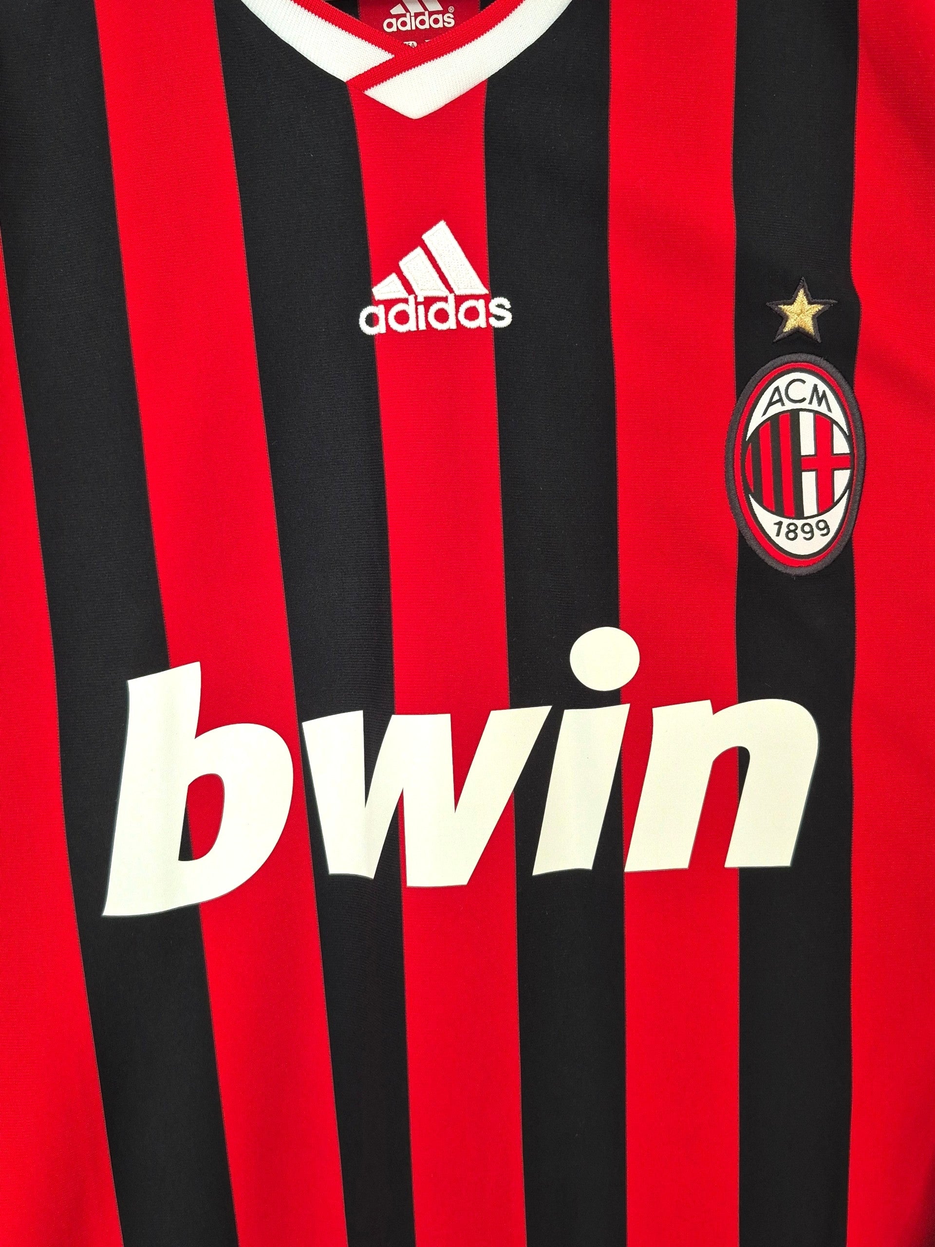 AC Milan 2009-2010 Ronaldinho Home Shirt (XL)