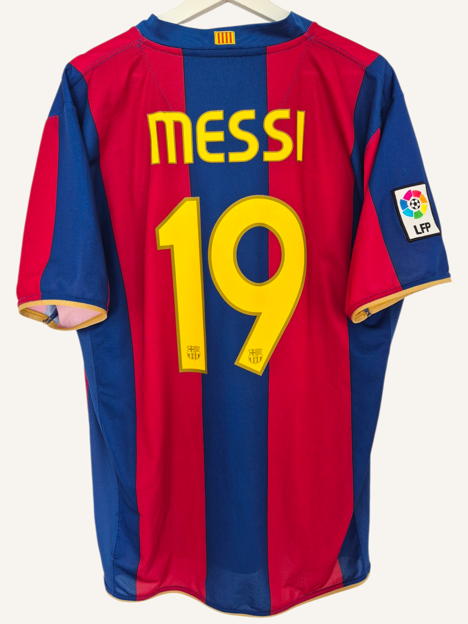 FC Barcelona 2007-2008 Messi Anniversary Home Shirt (XL)