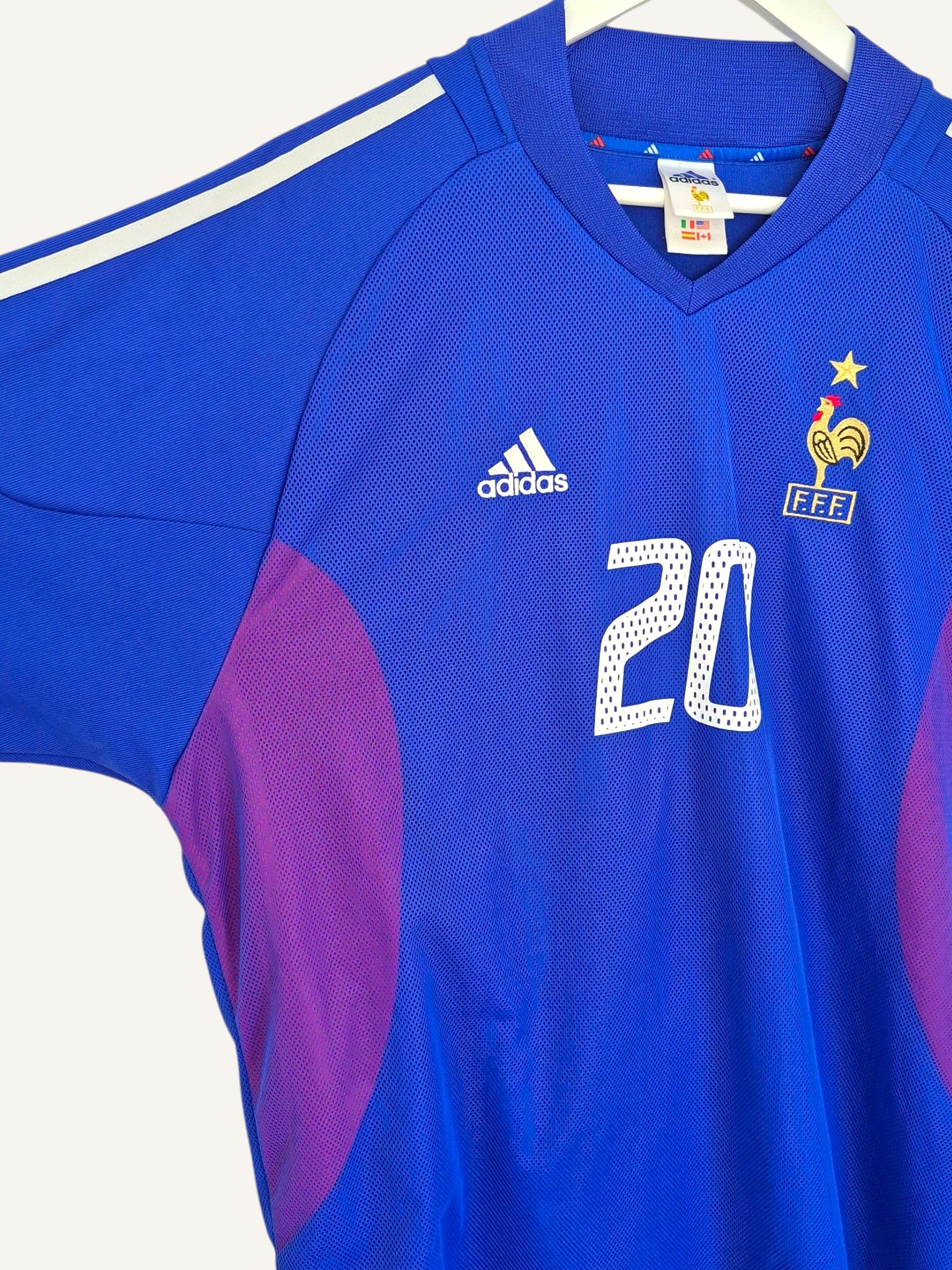 France World Cup 2002 Trezeguet Home Shirt (XXL)