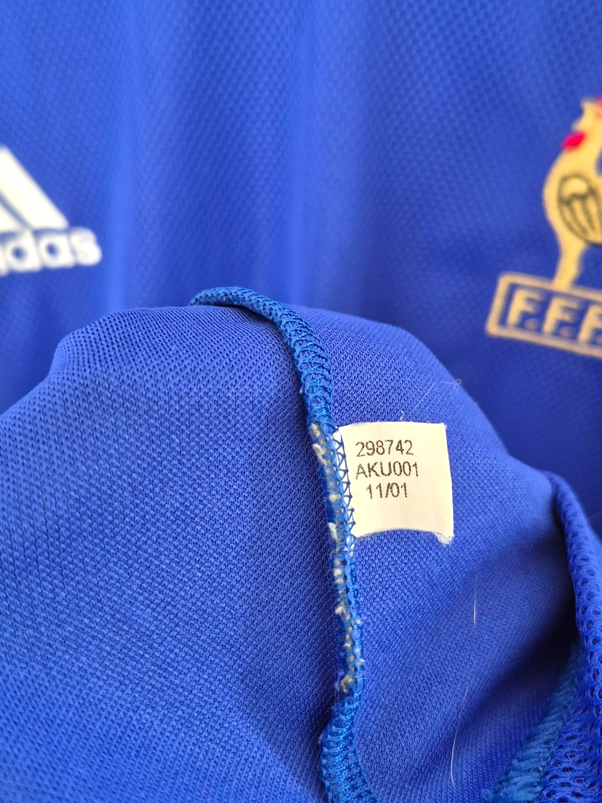 France World Cup 2002 Trezeguet Home Shirt (XXL)