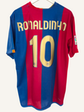 FC Barcelona 2006-2007 Ronaldinho Home Shirt (XL)