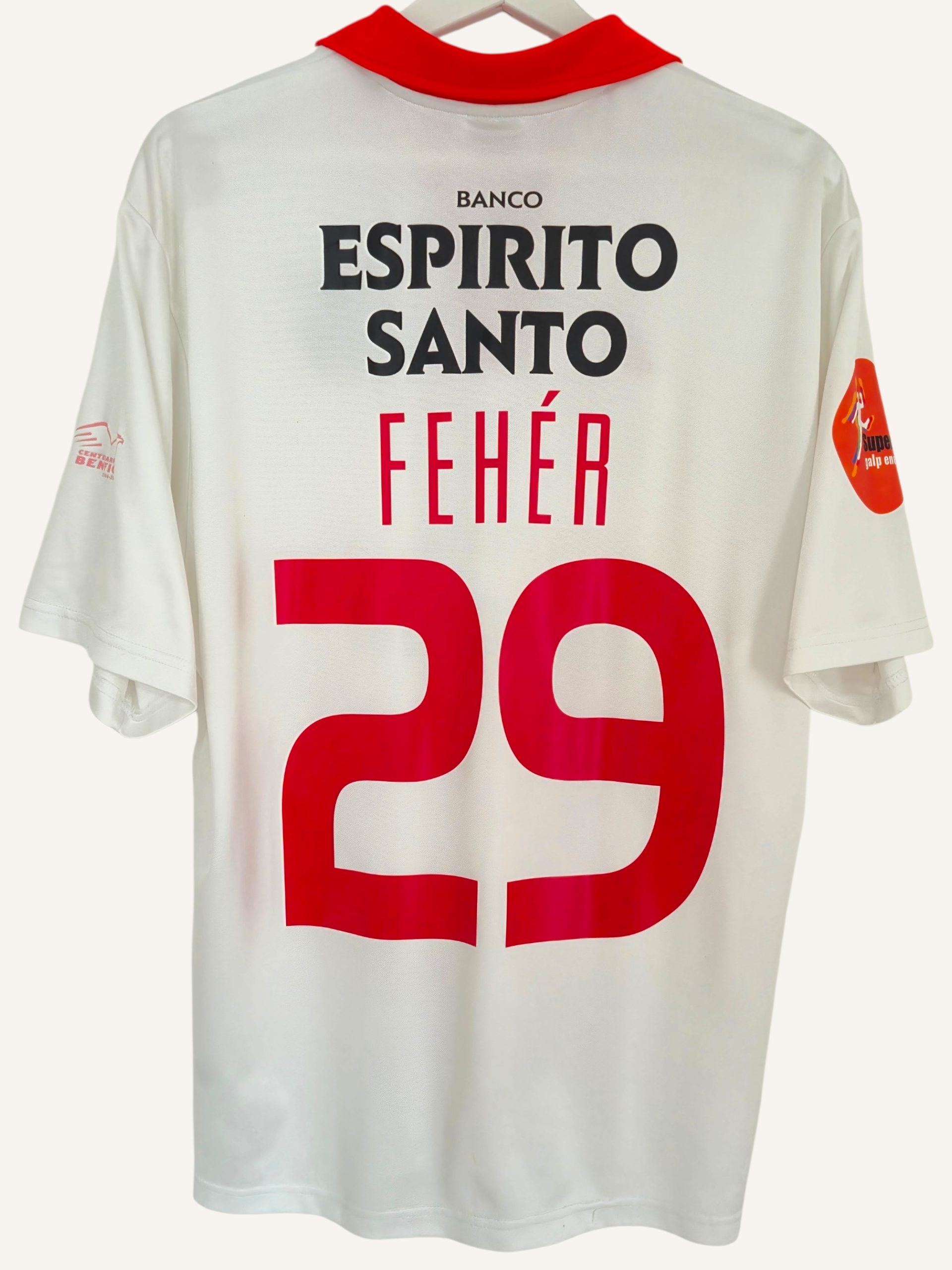 Benfica Lisbon 2003-2004 Fehér Anniversary Away Shirt (L)