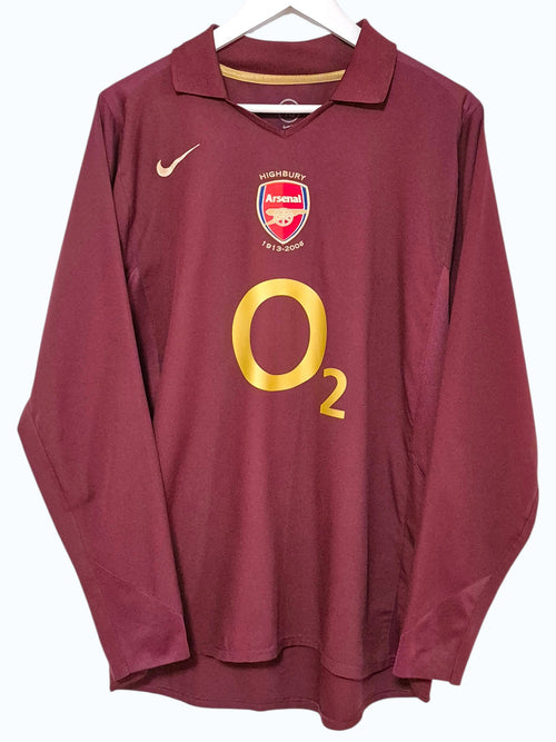 Arsenal FC 2005-2006 Henry Highbury Home Shirt L/S (L)