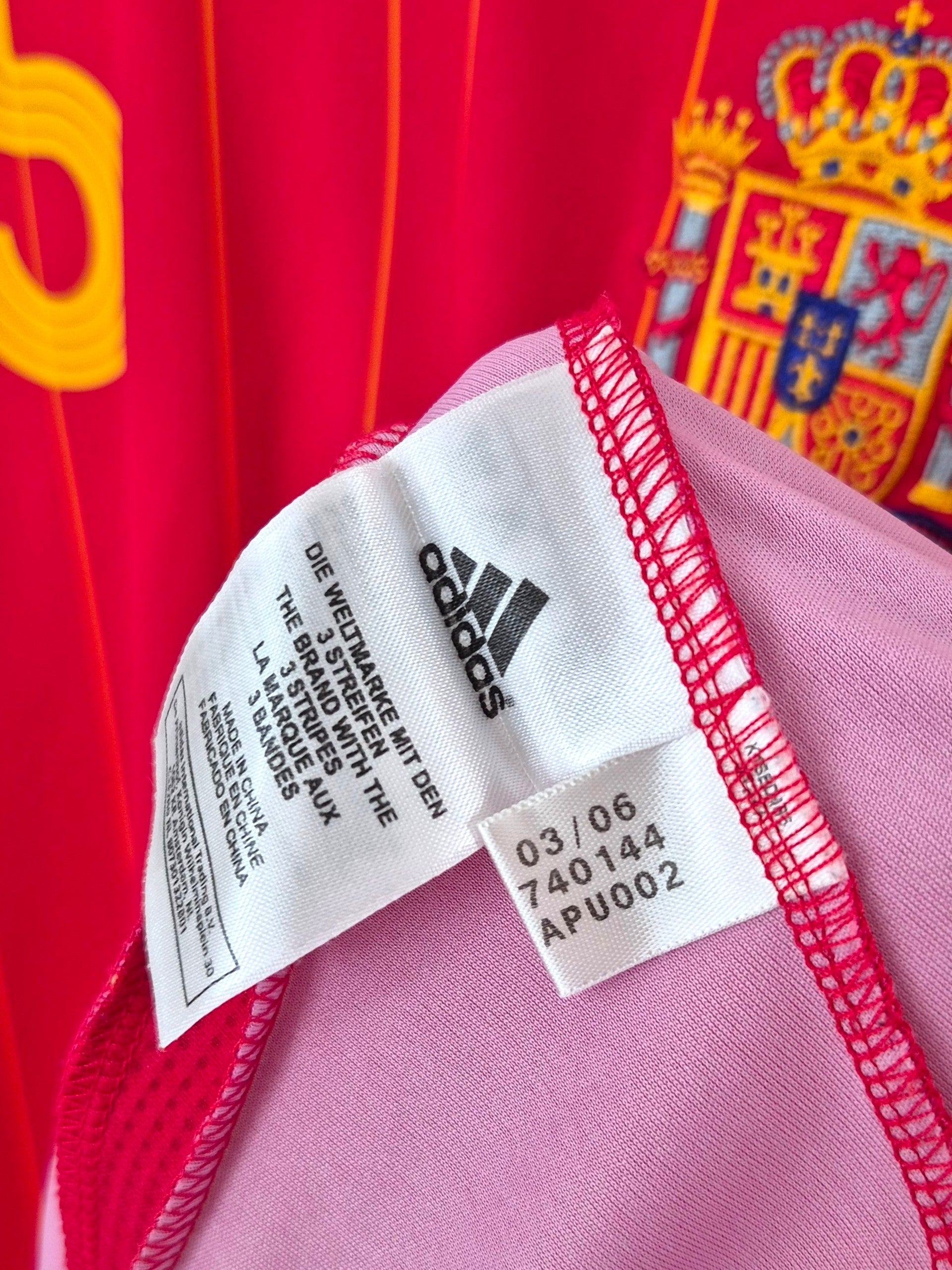 Spain 2006 Sergio Ramos World Cup Home Shirt (XL)