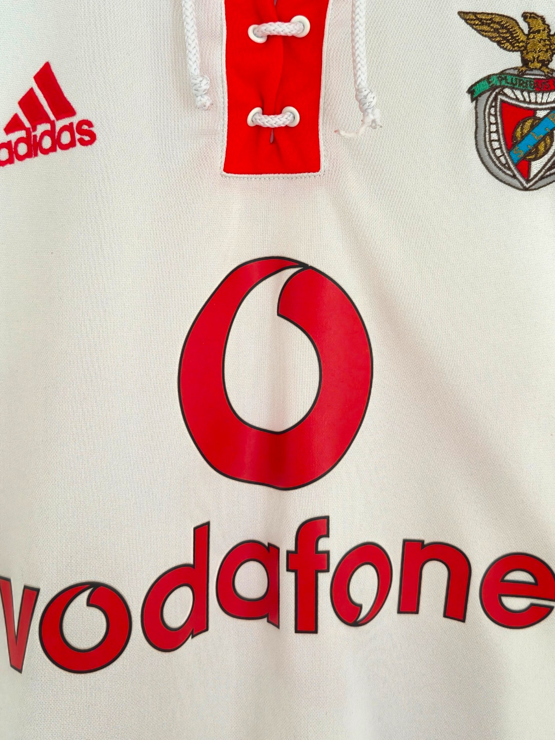 Benfica Lisbon 2003-2004 Fehér Anniversary Away Shirt (L)