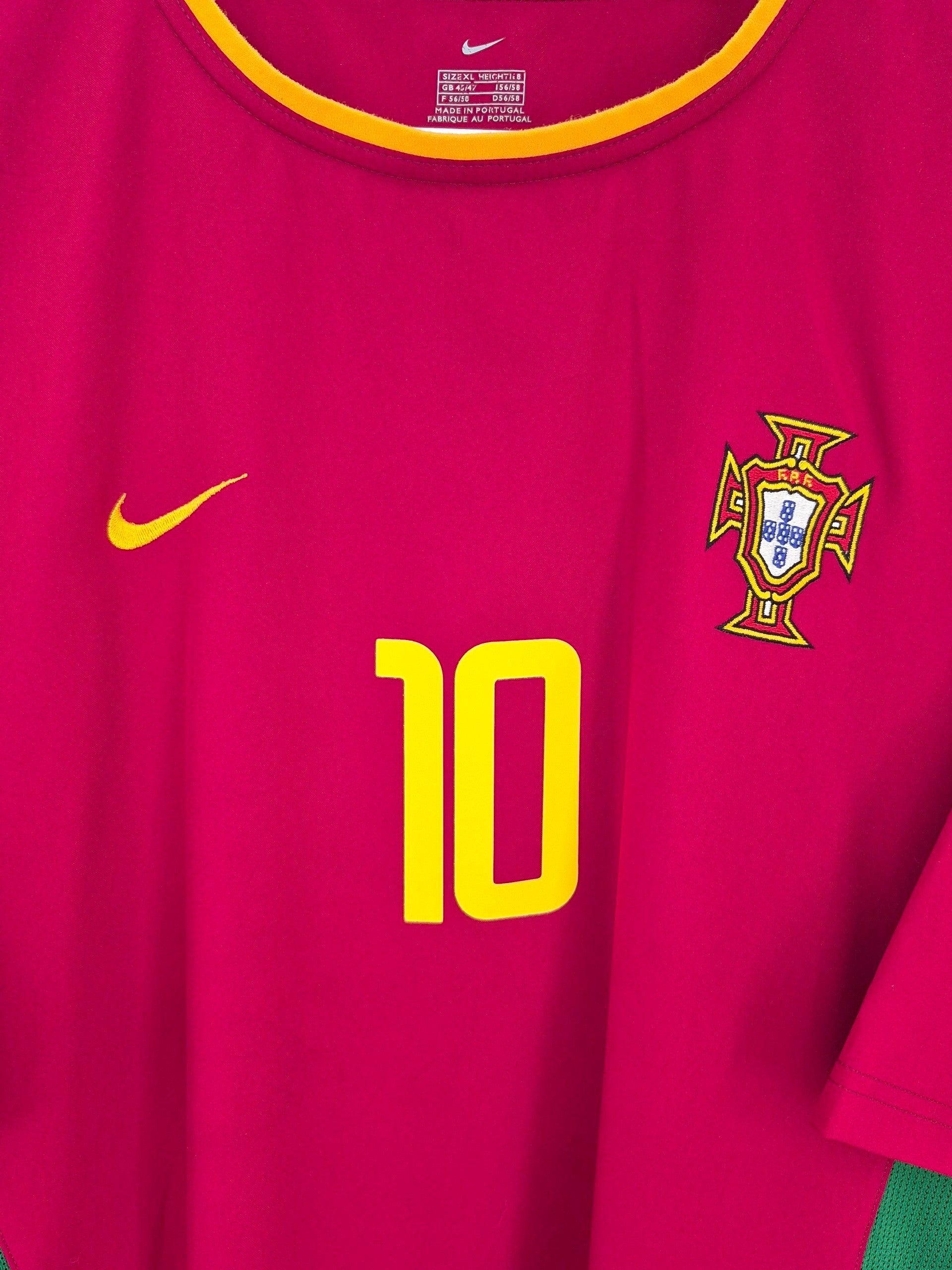 Portugal 2002-2004 Rui Costa World Cup Home Shirt (XL)
