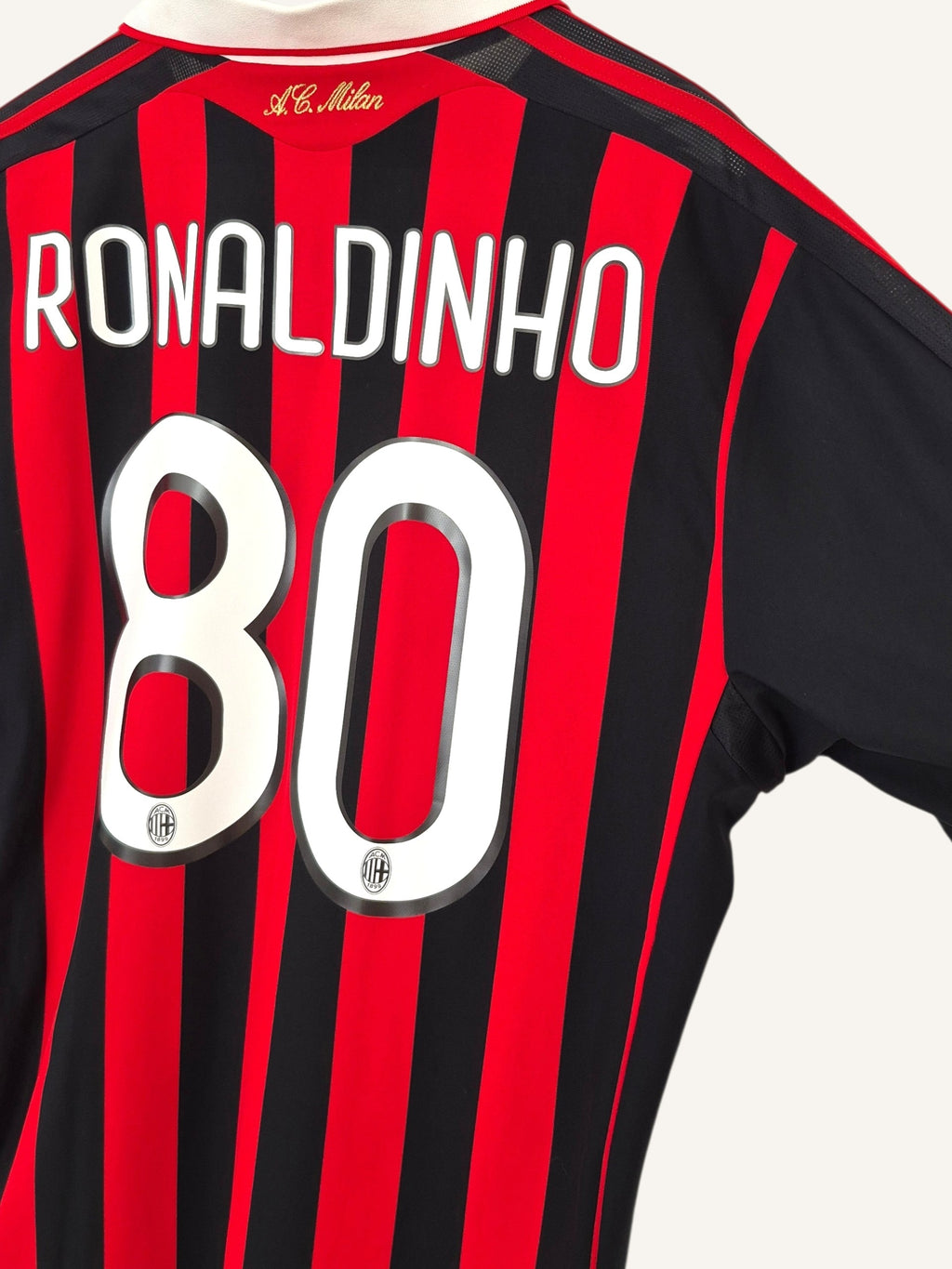 AC Milan 2009-2010 Ronaldinho Home Shirt (XL)