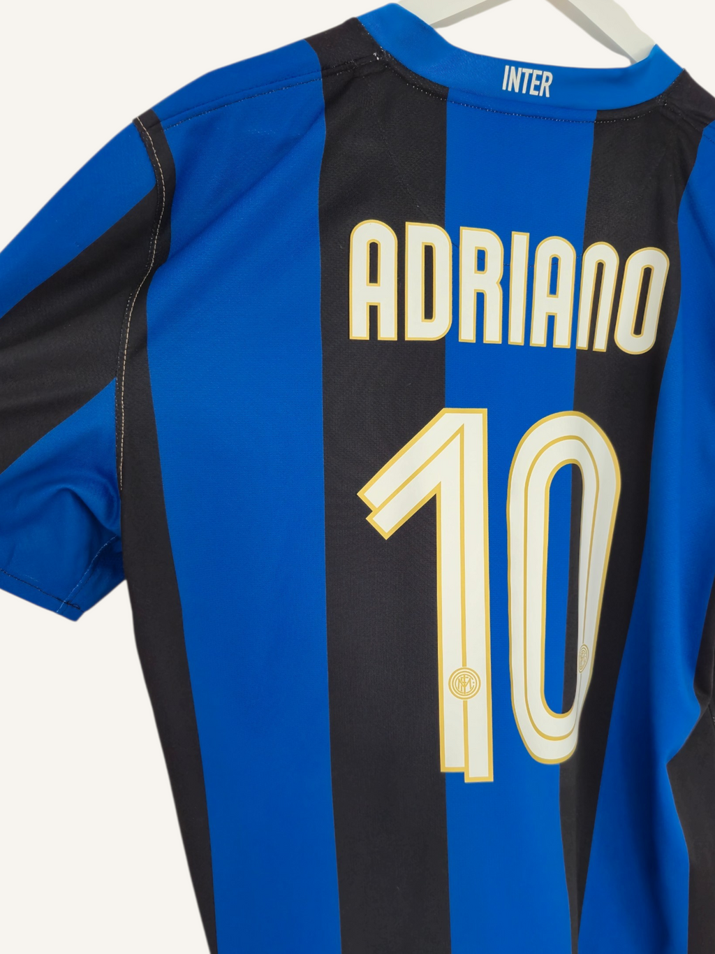 Inter Milan 2008-2009 Adriano Home Shirt (XL)