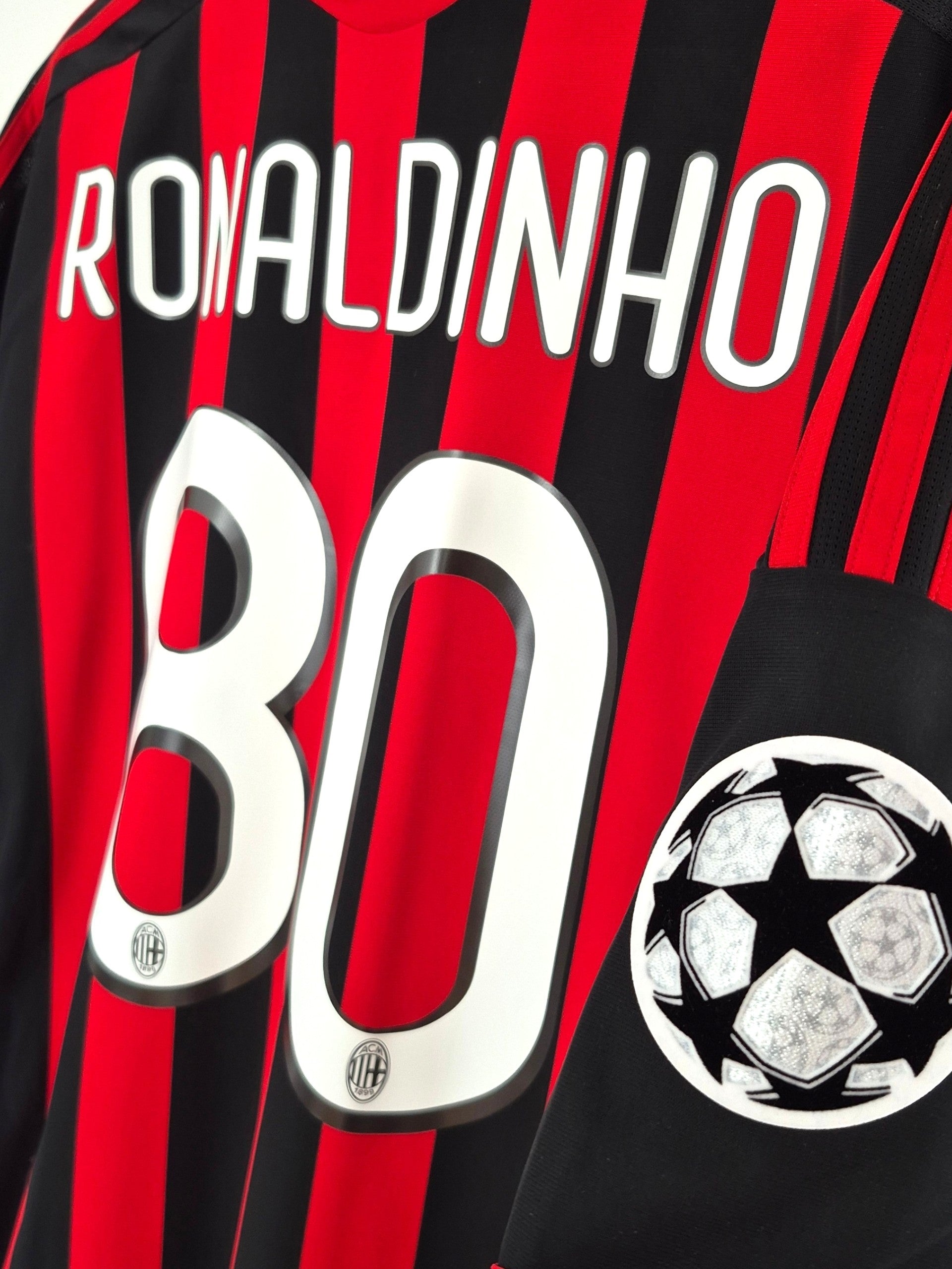 AC Milan 2009-2010 Ronaldinho Home Shirt (XL)