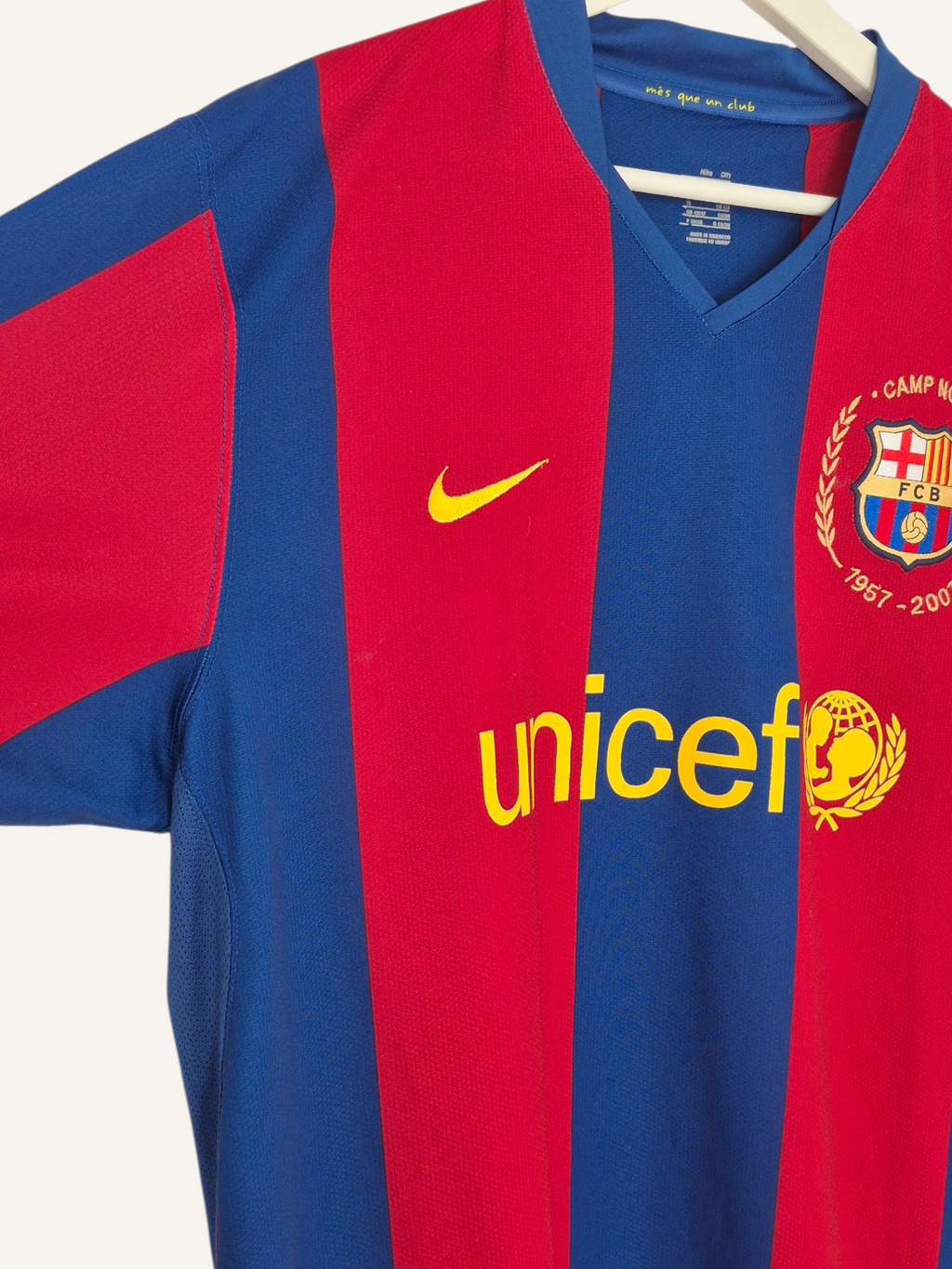 FC Barcelona 2007-2008 Messi Anniversary Home Shirt (XL)