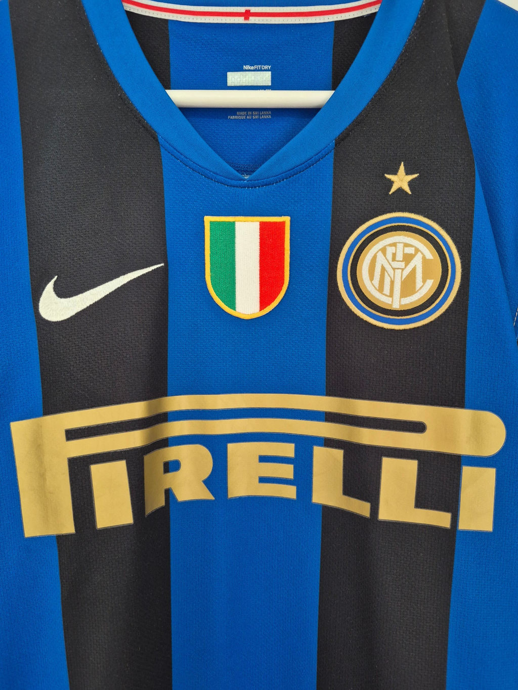 Inter Milan 2008-2009 Adriano Home Shirt (XL)