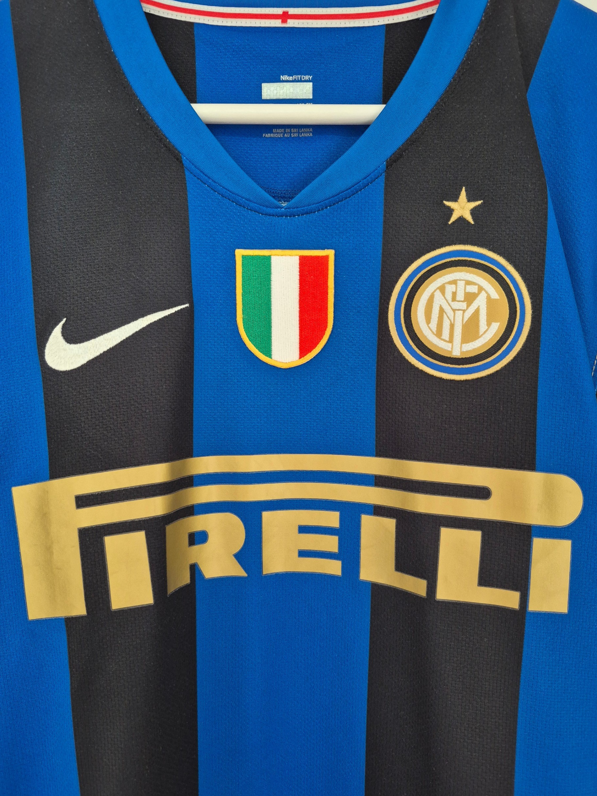 Inter Milan 2008-2009 Adriano Home Shirt (XL)