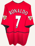 Manchester United FC 2002-2004 Ronaldo Home Shirt (XL)