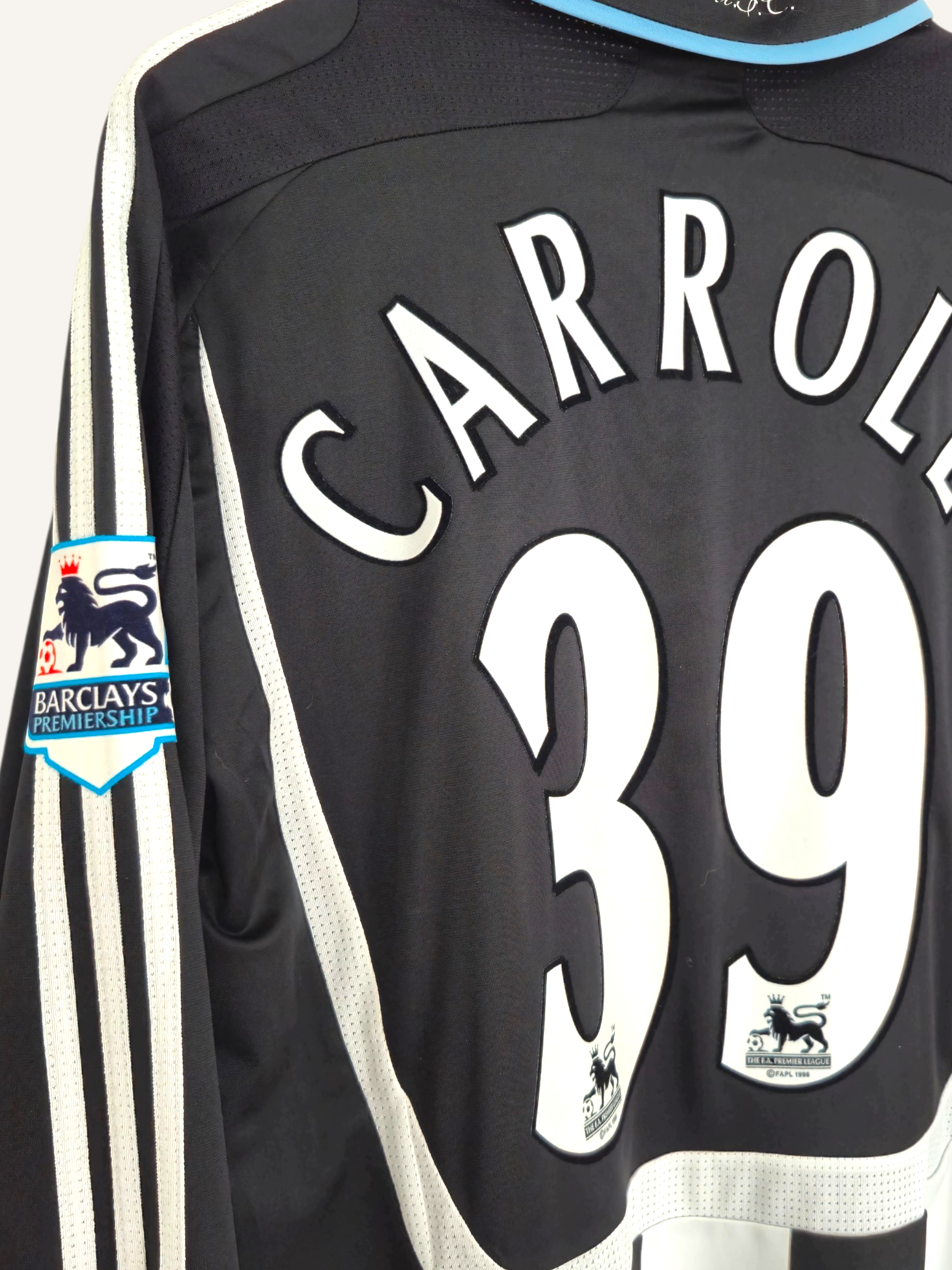 Newcastle United FC 2007-2009 Carroll PLAYER ISSUE Home Shirt Longsleeve (L)